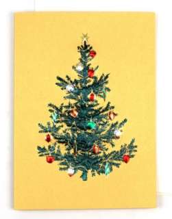   Tree with Ornaments Red/Green/Gold Christmas Boxed 