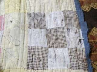 Wonderful Antique Patchwork Hand Stitched Quilt  