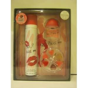 So? Kiss Me   3 Piece Gift Set   Touch My Lips   Body Fragrance 2.5 