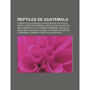  de Guatemala Dermochelys coriacea, Iguana iguana, Bothrops asper 