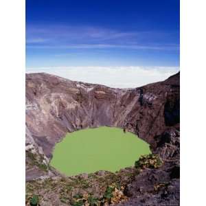 Principal Crater of Volcanic Area, Irazu Volcano National Park, Costa 