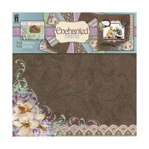  Paper Pack 12X12 12 Sheets/6 Designs 2 Each   Enchanted 