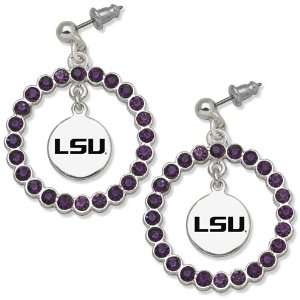  Louisiana State University Spirit Earrings/Brass Alloy 