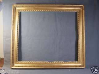   HAND CARVED GOLD LEAF PERIOD PICTURE FRAME 19 X 17  