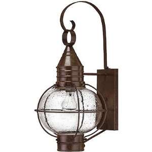Porch Light Fixture. Cape Cod Large Entry Sconce With Clear Seedy 