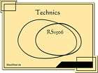 Technics RS 1506 US Riemen rubber belts Tape recorder items in 