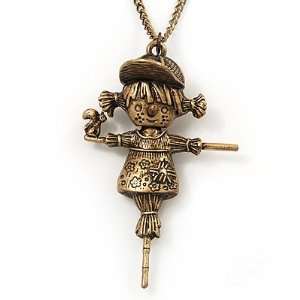   Scarecrow Pendant Necklace   70cm Length (6cm extension) Jewelry