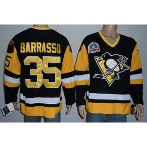  Tom Barrasso Jersey Pittsburgh Penguins #35 Throwback 