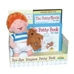  Barrons: Bye Bye Diapers Potty Pack Book And DVD for Boys 