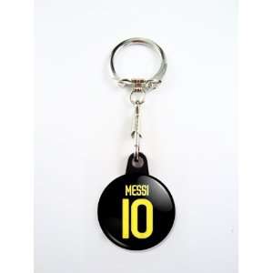  Lionel Messi Fc Barcelona Soccer Away Jersey Keychain 