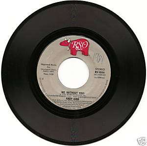 ANDY GIBB  Me (without you)  original 1981 RSO 45  