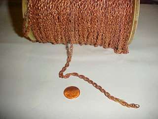 250 FEET VINTAGE JAPAN COPPER COATED ROPE 5mm. CHAIN N1  