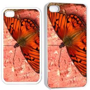  butterfly art v1 iPhone Hard 4s Case White: Cell Phones 