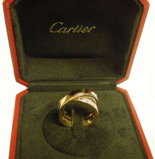 cartier paris ring gold diamonds 8374 the ring in 18karat yellow gold 