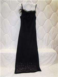 NWT WOMENS BEAUTIFUL SIZE SMALL CASA LEE MARIBU BLACK STRAP DRESS 