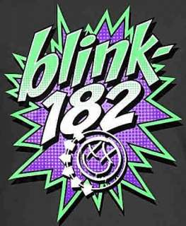 Blink 182 Pow Smiley Logo punk rock T Shirt 2XL NWT  