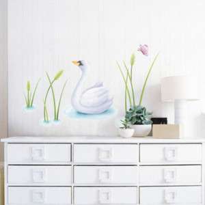 Swan Lake Wall Decor STICKER Removable Adhesive Decal  