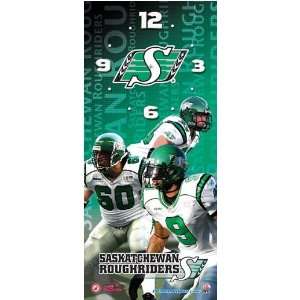  7x16 CFL Saskatchewan Roughriders Player Clock: Sports 