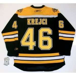  David Krejci Boston Bruins Home Jersey Real Rbk: Sports 