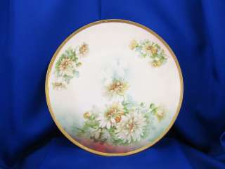   PSL Empire II Hand painted Plate Flowers 9 gold gilt 1914 1918  