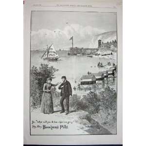  1891 Advertisement Beechams Pills Boat Medicine Print 