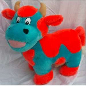  11 X 8 Plush Colorful Cow Doll Toy: Toys & Games