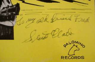 YODELING SLIM CLARK LP   AUTOGRAPHED Sings Wilf Carter Songs Vol.1 