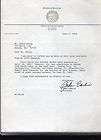 Gov. Kansas John Carlin execution letter autograph D22
