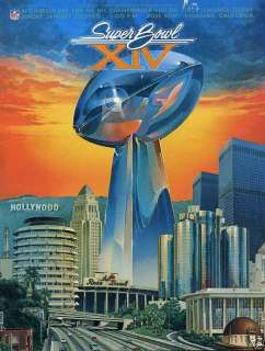 NFL Super Bowl Programs Ranging From 1980 1993 Signed  