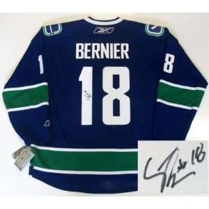  Steve Bernier Signed Vancouver Canucks Jersey Real Rbk 