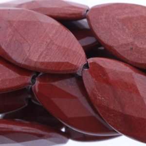  Red Jasper  Marquise Faceted   20mm Height, 15mm Width 