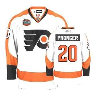 Philadelphia Flyers Ice Hockey Ball Jersey #20 Pronger White Jerseys 