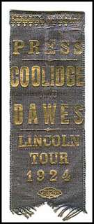 press coverage new york times 1924 coolidge dawes lincoln tour