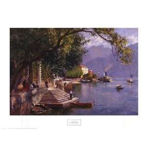  Villa Carlotta, Lake Como by John Woodward 32x24
