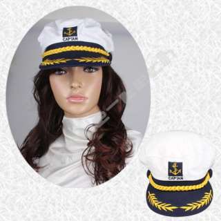 Yacht Captain Skipper Sailor Boat Cap Hat Costume hot  