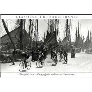    Sailboats Vintage Tour de France Poster Print