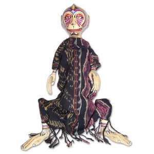  Wood doll, Batik Monkey