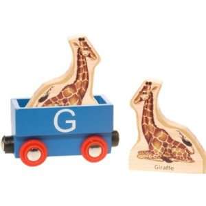  Wooden Alphabet Train : G (Giraffe): Toys & Games