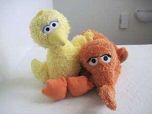 Sesame Street BIG BIRD & SNUFFY SNUFFLEUPAGUS Plush !  