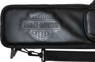 Harley Davidson 4x8 Black Soft Pool/Billiards Cue Case 661154111334 