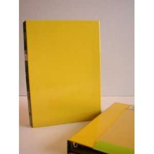 Yellow Binder with Business Card Pages   90 Card Slots 