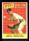 1958 Topps # 483 Luis Aparicio All Star Chicago White Sox  