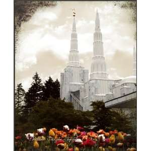  LDS Portland Temple 2 12x10 Plaque   Framed Legacy Art 