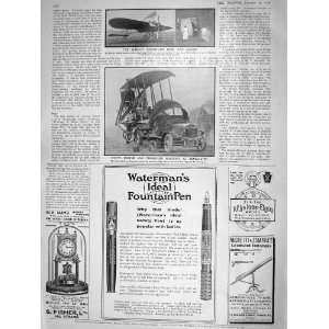  1909 BLERIOT AEROPLANE CODY ENGINE DONCASTER FOUNTAIN 