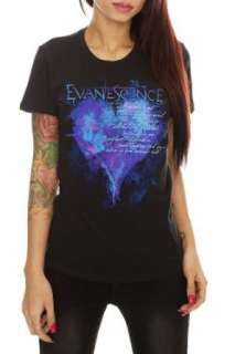  Evanescence Heart Girls T Shirt Plus Size 3XL: Clothing