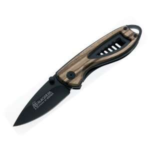  Boker Falcon Mediterranean Wood Handle Black Coated Super 