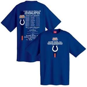  Indianapolis Colts Super Bowl XLI Champions Winning Time Schedule 