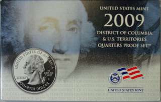 2009 DISTRICT OF COLUMBIA AND U.S. TERRITORIES QUARTERS PROOF SET