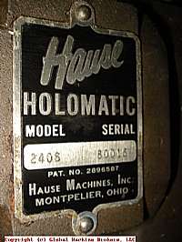 HAUSE HOLOMATIC MODEL # 2406 TAPPING HEAD  