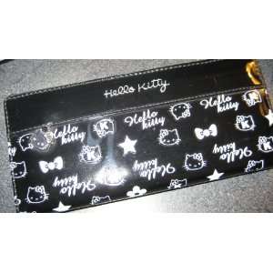 Hello Kitty Black Patentleather Wallet Billfold 